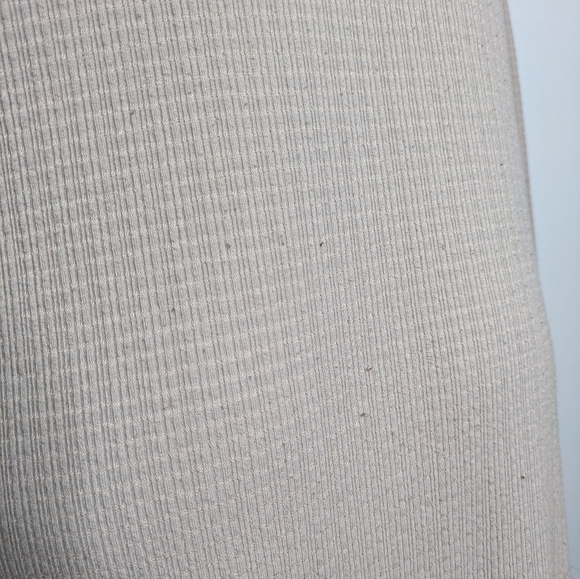 ✨3/$15 Lulu's light tan button up sweater cardigan dress M - Picture 7 of 10